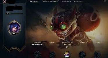 CONTA UNRAKED LEAGUE OF LEGENDS LVL 20