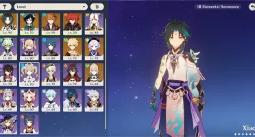 Genshin Impact AR 53, Xiao, Venti, Tartaglia, Homa Staff e+