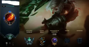Conta LoL Plat 3 COM LEE SIN PUNHOS DIVINOS
