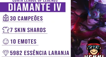 CONTA LEAGUE OF LEGENDS DIAMANTE 4 • 30 CAMPEÕES • HIGH MMR