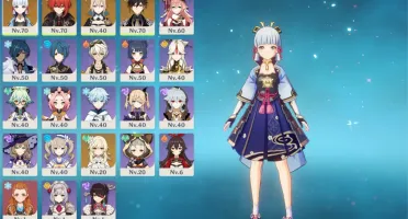 ✨Ayaka, Diluc C1, Zhongli, jean, Benet C3  Ar45✨