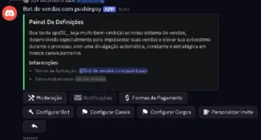 Bot de Vendas Automáticas no DISCORD (Com PushinPay)