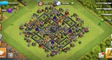Conta clash of clans CV 9