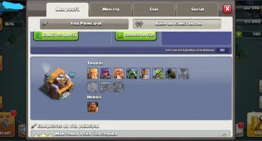 Conta clash of clans CV 9