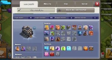 Conta clash of clans CV 9