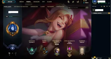 Conta Lol Platina IV + Todos os campeões + 85 skins