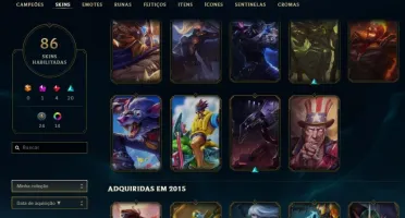 Conta Lol Platina IV + Todos os campeões + 85 skins