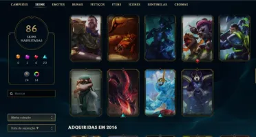 Conta Lol Platina IV + Todos os campeões + 85 skins