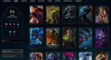 Conta Lol Platina IV + Todos os campeões + 85 skins