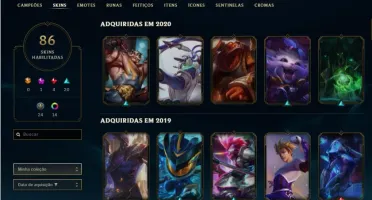 Conta Lol Platina IV + Todos os campeões + 85 skins
