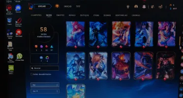 Conta LoL com várias skins lendárias