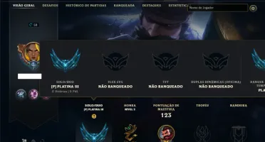 Platina 3 com 45 Champs e 7 Skins + 3 Vitoriosas