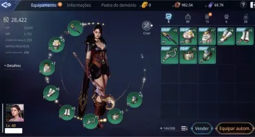 Mir4 Conta Maga lv 40 EU 54  Santuário Sagrado 3