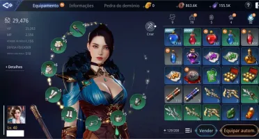 Mir4 Conta Maga lv 40 EU 54  Santuário Sagrado 3