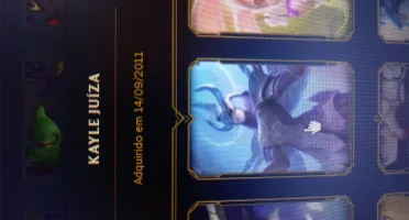 Conta LoL raríssima com três skins raras do beta