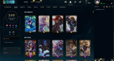 CONTA LOL LEAGUE OF LEGENDS 549 SKINS