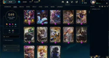 CONTA LOL LEAGUE OF LEGENDS 549 SKINS