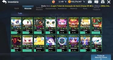 CONTA END GAME - GC Mobile - Full personagens