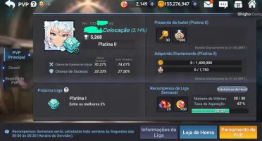 CONTA END GAME - GC Mobile - Full personagens