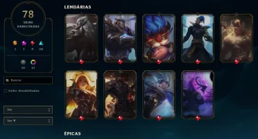 Conta smurf plat 4 win rate bom ganhando bastante pdl