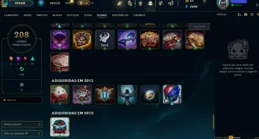 Conta Bronze De 2012 - Todos Os Campeões - 150 Skins