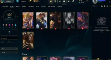 Conta Bronze De 2012 - Todos Os Campeões - 150 Skins