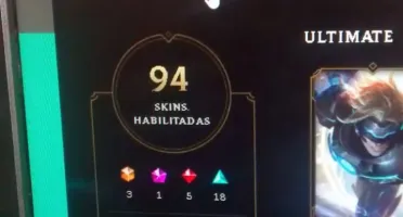 Conta LvL 231+Todos campeões+GOLD 3+94 skins
