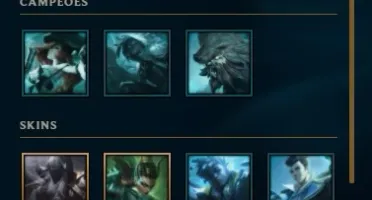 Conta unranked, level 30, com skins tops