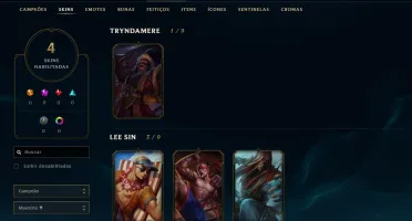 CONTA LOL PLATINA 3 (FULL SMURF)