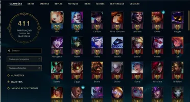 Conta League of Legends, 400 SKINS
