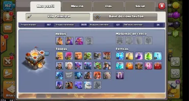 Conta de Clash Of Clans CV 11 - Quase Full