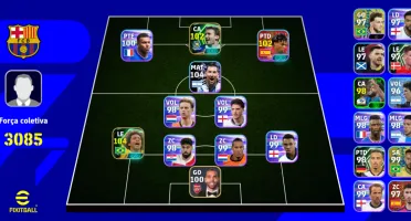 Efootball 3085 | Messi 104, Marcelo 104, Yamal 102
