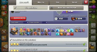 3 contas Clash of clans