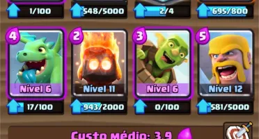 Clash Royale nível 11, muito ouro, barato