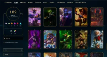 Bronze 2 com 135 Champs e 102 Skins ( Mais de 100 Jogos )