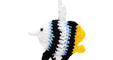 Chaveiro Acará Bandeira em amigurumi