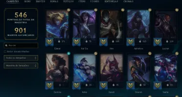 Conta Mestre 297 Skins Mono Adc