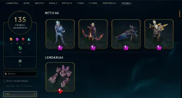 Conta Mestre 297 Skins Mono Adc