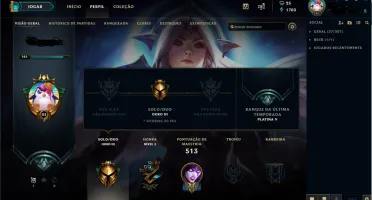 CONTA LVL 161/ TODOS OS CHAMPS / VÁRIAS SKINS