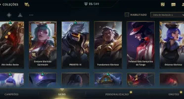 Conta wild rift platina lll + 25 skins