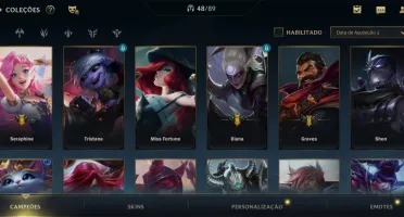 Conta wild rift platina lll + 25 skins