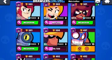 Conta de Brawl Stars com 10k