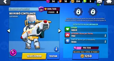 Conta de Brawl Stars com 10k