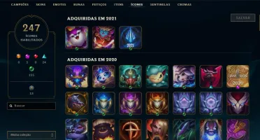 Conta League Of Legends + 150 skins MMR Diamond 1