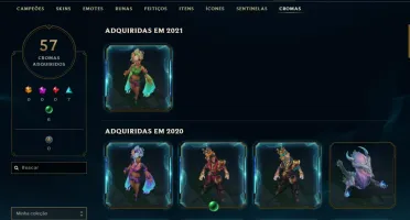 Conta League Of Legends + 150 skins MMR Diamond 1