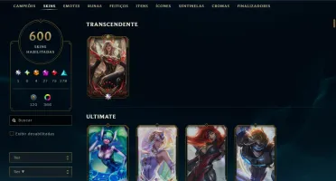 Conta LoL BR | 600 skins + Ahri Imortalizada