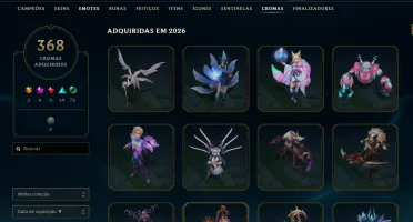 Conta LoL BR | 600 skins + Ahri Imortalizada