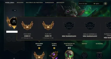 Ouro 2 com 55 Champs e 6 Skins