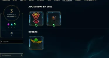 Prata, 4 Skins, Upada na Mão, Lol Lvl 35, 100% Segura