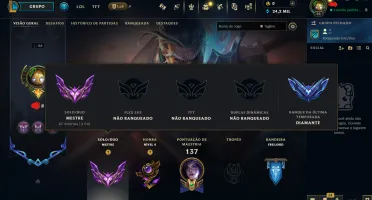 Conta mestre 55% de wr handlevel com troca de e-mail